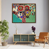 Succulent Eggplants - Framed Canvas