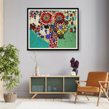 Succulent Eggplants - WALL MOUNT FRAME