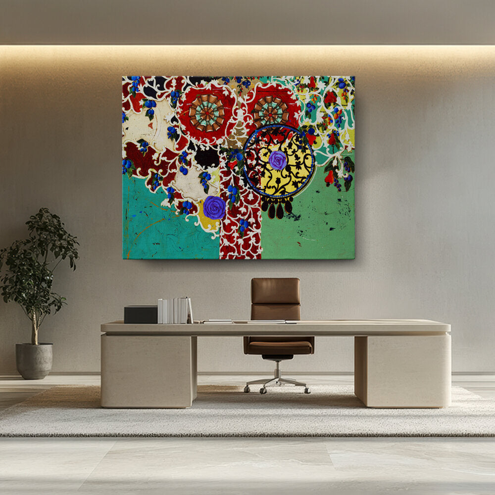 Abstract - Moderen - Succulent Eggplants - Wall Canvas