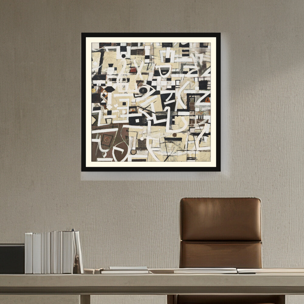 Abstract - Moderen - The Leaf Of The Artichoke - WALL MOUNT FRAME