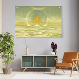 White Sand Under Blue Sky - Acrylic Wall Photo