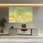 Abstract - Moderen - White Sand Under Blue Sky - Acrylic Wall Photo