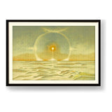 White Sand Under Blue Sky - WALL MOUNT FRAME