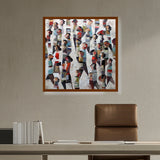 Abstract - Moderen - Vamos - Framed Canvas