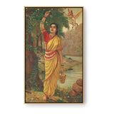Ahalya Indravalokan - Floating Framed Canvas