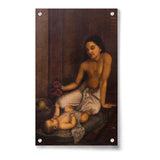 Baby And Princess - Acrylic Wall Photo