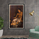Kiran - Valipa - Baby And Princess - Framed Wall Art