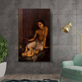 Kiran - Valipa - Baby And Princess - Wall Canvas