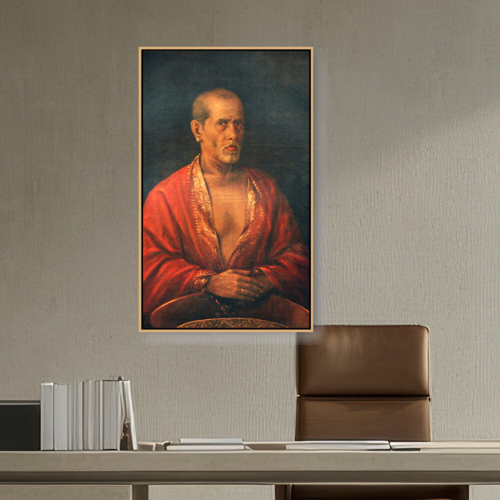 Kiran - Valipa - Bharani Nal Raja Raja Varma - Floating Framed Canvas