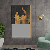 Kiran - Valipa - Birth Of Shakuntala - Floating Framed Canvas