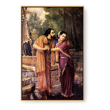 Arjuna Subhadra - Floating Framed Canvas