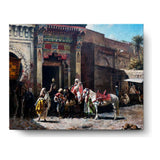 Market Scene In Morocco - Wall Canvas