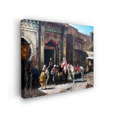 Market Scene In Morocco - Wall Canvas