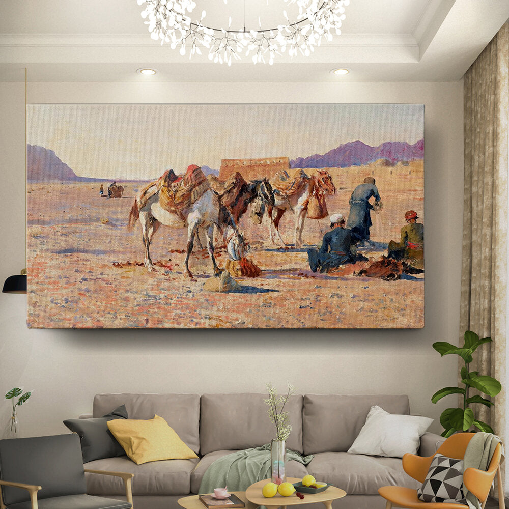 Kiran - Valipa - Desert Caravan - Wall Canvas