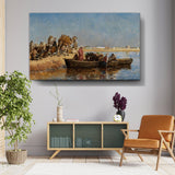 Desert Life At The River - Wall Canvas