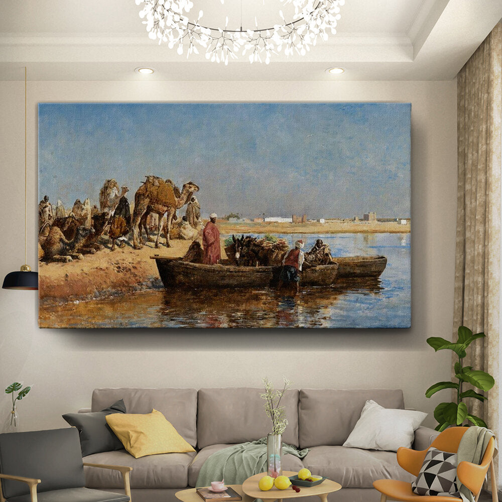 Kiran - Valipa - Desert Life At The River - Wall Canvas