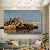 Kiran - Valipa - Desert Life At The River - Wall Canvas