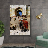 Kiran - Valipa - Majestic Elephant At The Gate - Wall Canvas