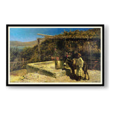 The Village Well - Framed Wall Art