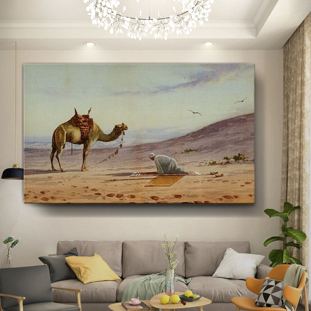 Kiran - Valipa - Desert Serenity - Wall Canvas