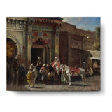 Marketplace Arrival - Wall Canvas