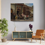 Marketplace Arrival - Wall Canvas