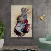 Kiran - Valipa - Warrior In Armor - Wall Canvas