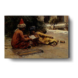 Quiet Moments Of Learning - Wall Canvas