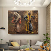 Kiran - Valipa - Men And Women In Traditional Attire - Wall Canvas