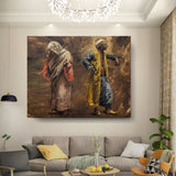 Kiran - Valipa - Men And Women In Traditional Attire - Wall Canvas