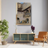 Courtyard Scene - Wall Canvas