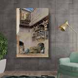 Kiran - Valipa - Courtyard Scene - Wall Canvas