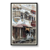 Traditional Street Scene - Framed Wall Art