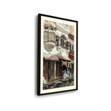 Traditional Street Scene - Framed Wall Art