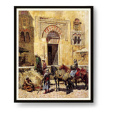 Market Entrance Scene - Framed Wall Art
