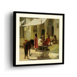 Market Gathering - Framed Wall Art