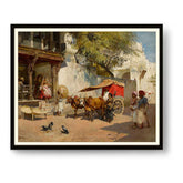 Market Day In Rajasthan - Framed Wall Art