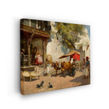 Market Day In Rajasthan - Wall Canvas