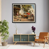 Rural Life In India - Framed Wall Art