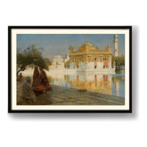 Serenity At The Golden Temple - Framed Wall Art