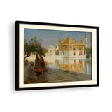 Serenity At The Golden Temple - Framed Wall Art