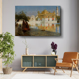 Serenity At The Golden Temple - Wall Canvas