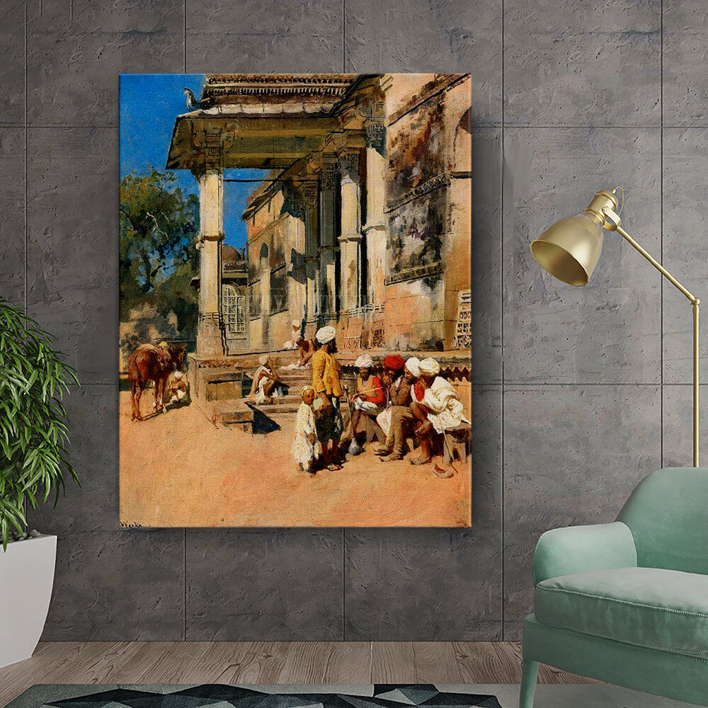 Kiran - Valipa - Marketplace Gathering - Wall Canvas