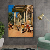 Kiran - Valipa - Marketplace Gathering - Wall Canvas