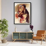 Women In Traditional Attire - Framed Wall Art