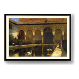 The Courtyard Of The Alhambra - Framed Wall Art