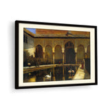 The Courtyard Of The Alhambra - Framed Wall Art