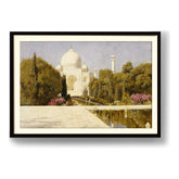 Taj Mahal In Bloom - Framed Wall Art