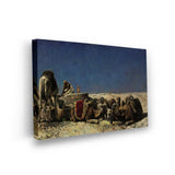 Camel Caravan Resting - Wall Canvas