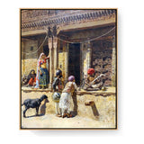 A Cultural Exchange - Floating Framed Canvas